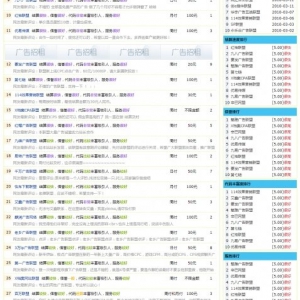联盟屋广告联盟点评测系统ASP源码 带300条数据
