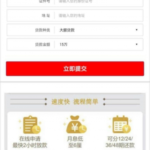 ASP简易贷款源码手机版 独家贷款模板带后台
