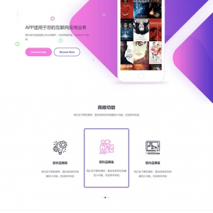 APP软件推广织梦自适应网站模板